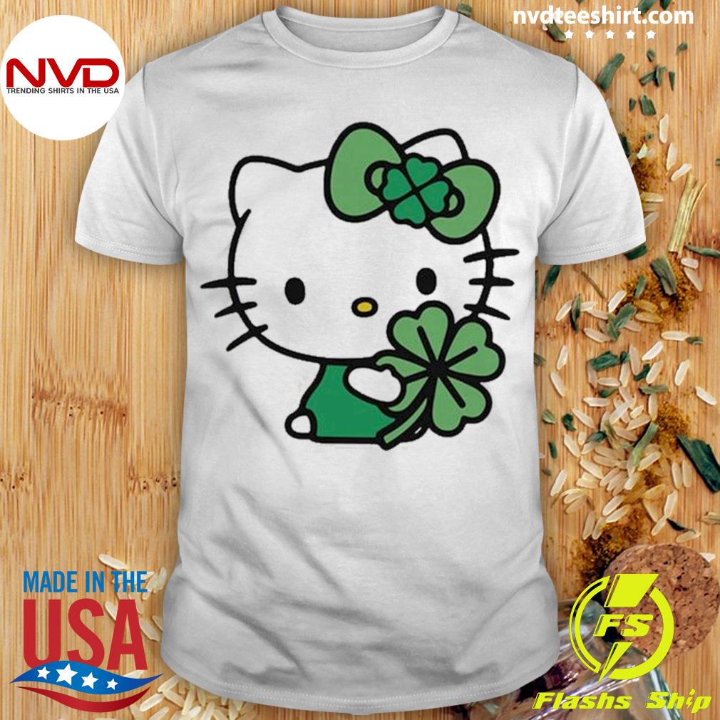 Lucky Hello Kitty Mens St Patricks Day Shirt