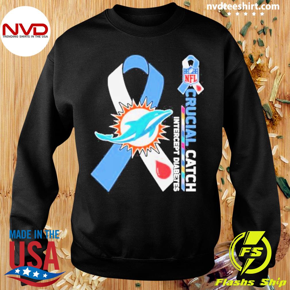 Miami Dolphins Crucial Catch Intercept Diabetes 2023 shirt