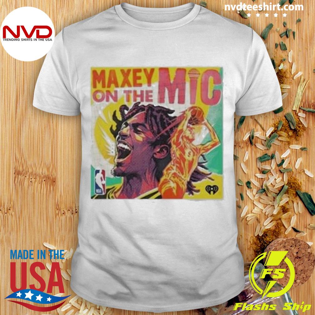 NBA Maxey On The Mic Poster Shirt