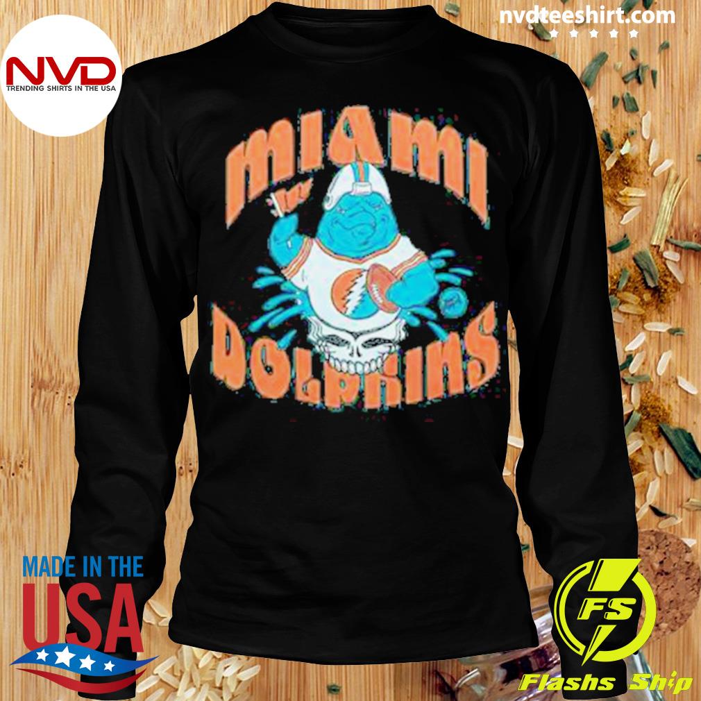 NFL x Grateful Dead x Dolphins  Retro Miami Dolphins T-Shirt – HOMAGE