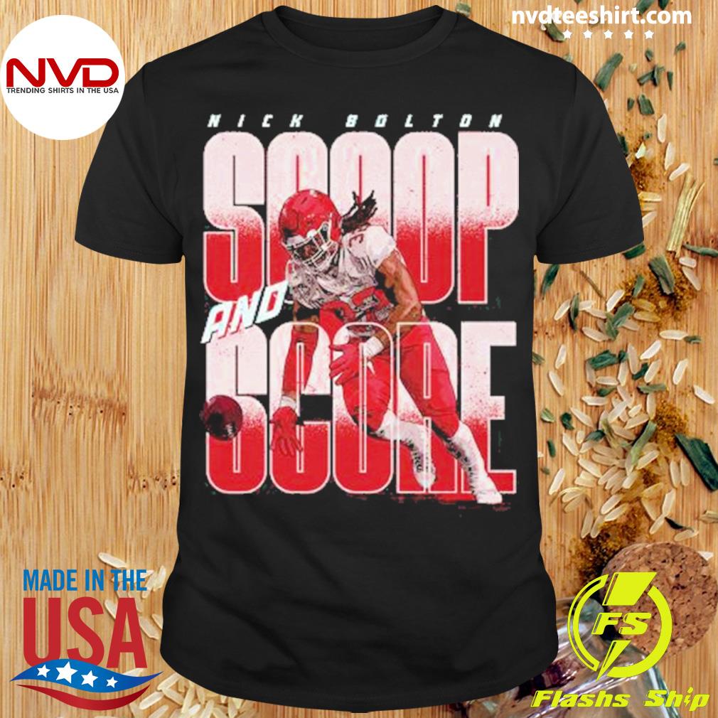 nick Bolton Kansas City Chiefs scoop and score shirt