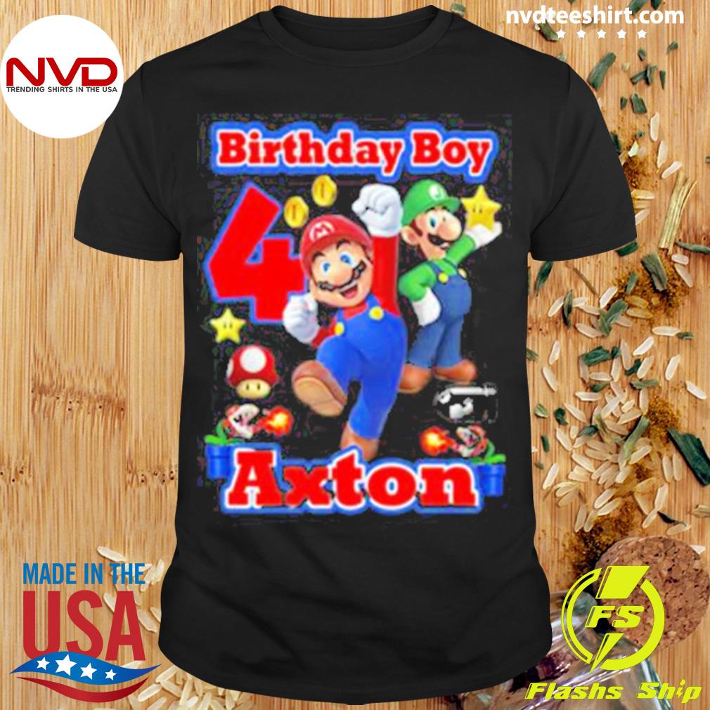 Mario hot sale birthday shirt