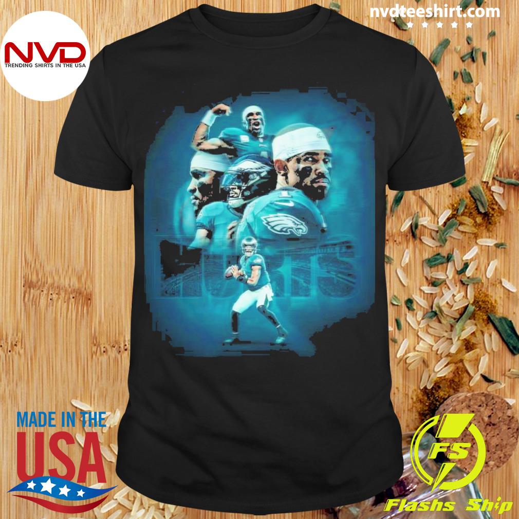 Philadelphia Eagles Jalen Hurts Vintage Poster 2023 Shirt - NVDTeeshirt