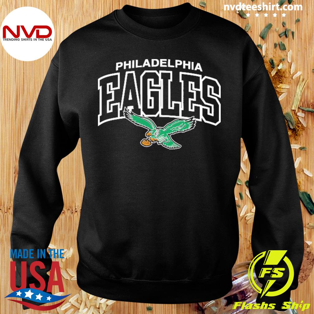 Philadelphia Eagles Mitchell & Ness Kelly Green Logo Arch Sweatshirt -  Teechipus