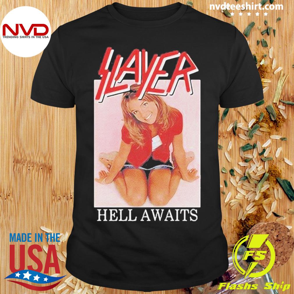 Slayer Hell Awaits Britney Spears 2023 Shirt