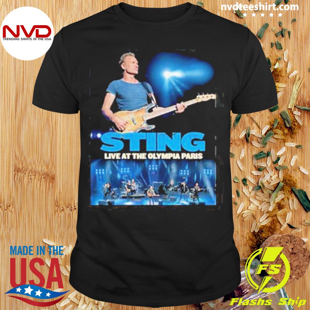 Sting Live At The Olympia Paris New Tour Shirt
