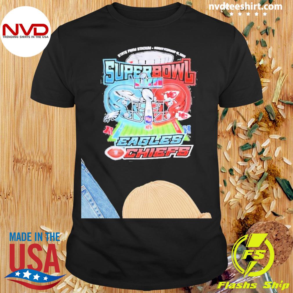 NFL Philadelphia Vs Chiefs Super Bowl 2023 T-Shirt - Yesweli