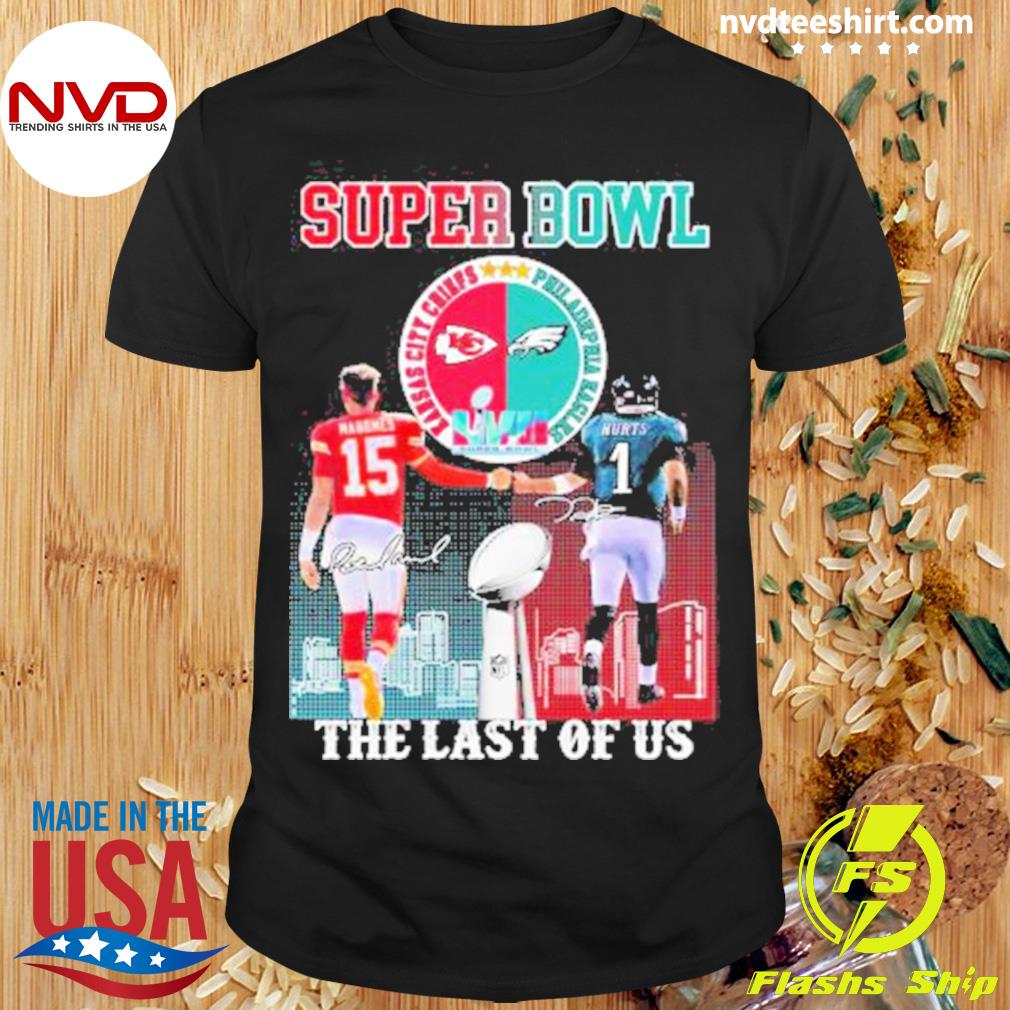 Super Bowl 2023 Patrick Mahomes Vs Jalen Hurts The Last Of Us Signatures Shirt