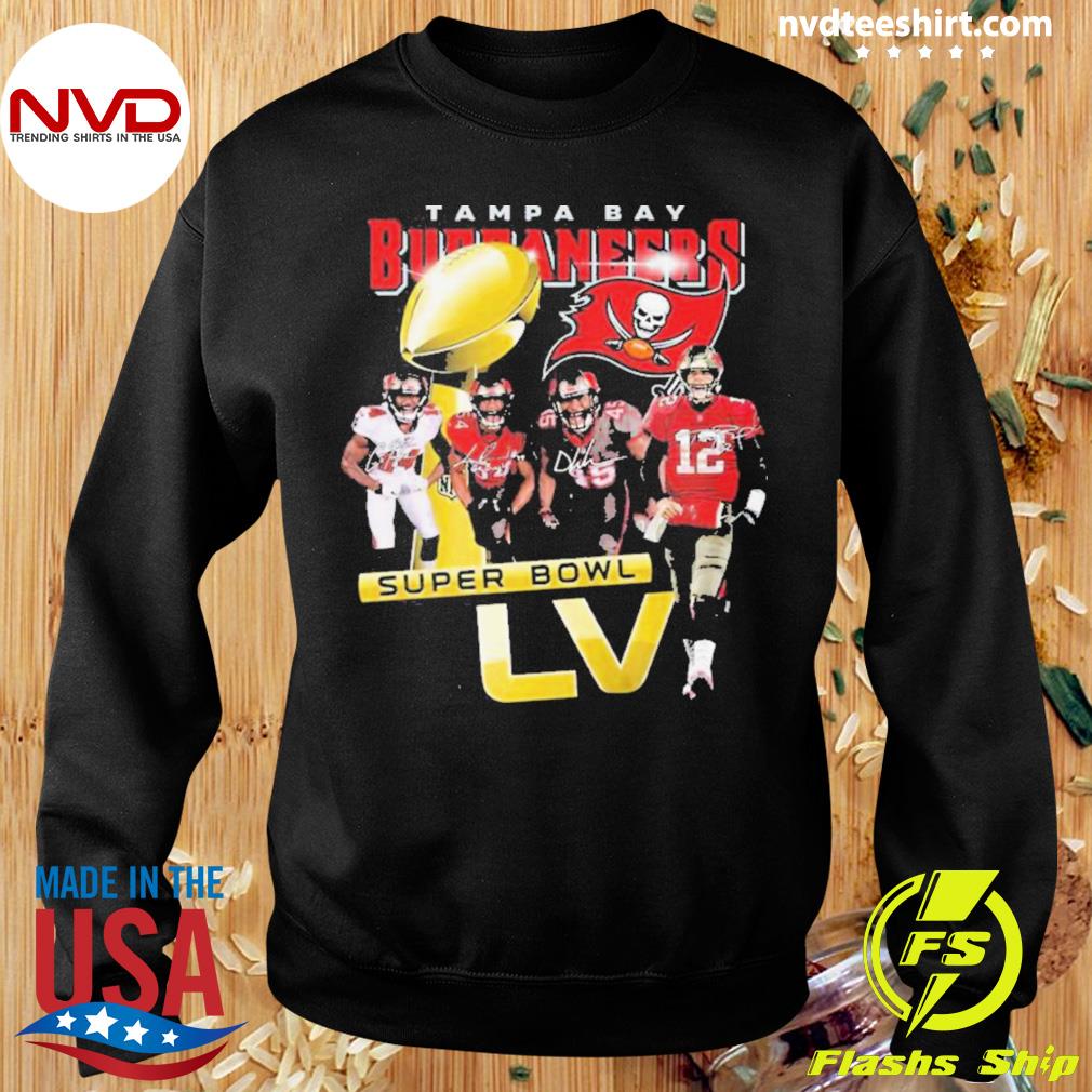 Tampa bay buccaneers super bowl lvi signatures shirt, hoodie, sweater, long  sleeve and tank top