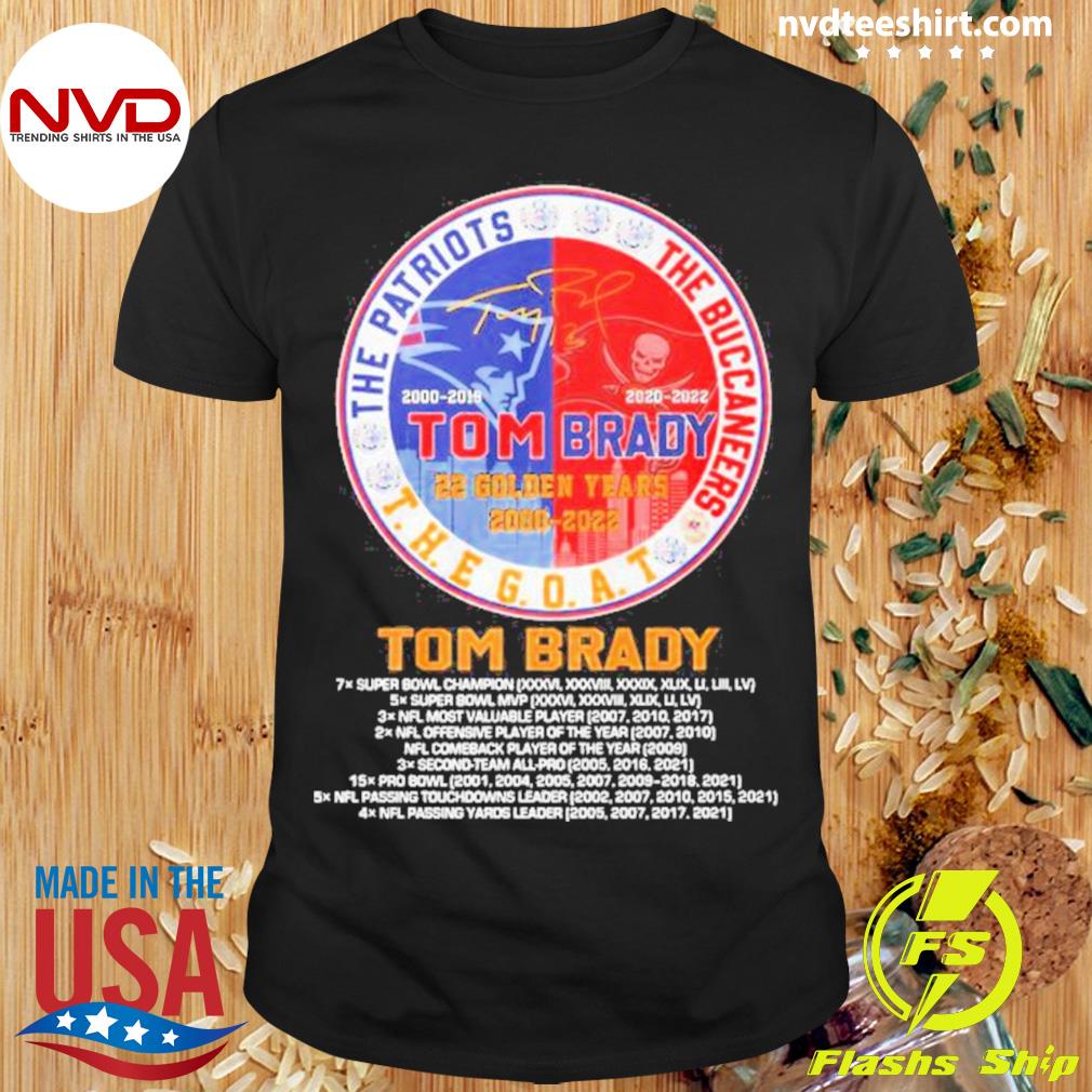 Tom Brady 22 Golden Years 2000-2022 Team Sport Shirt