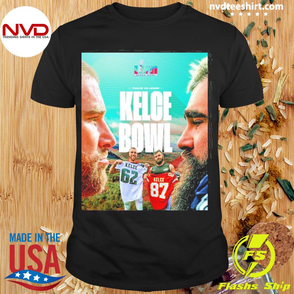 Travis Vs Jason Kelce Bowl Super Bowl LVII 2023 Shirt - Wow Tshirt