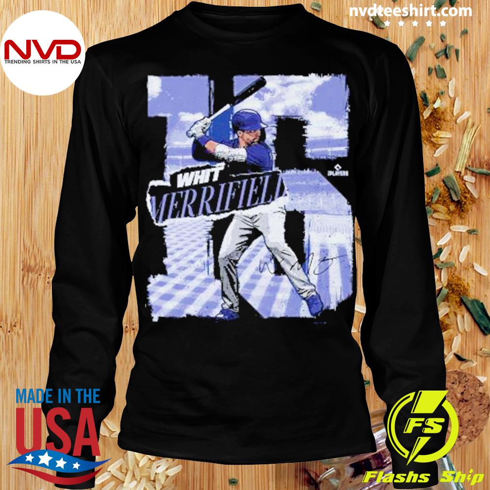 Whit Merrifield Toronto Blue Jays Outline Signature Shirt - NVDTeeshirt