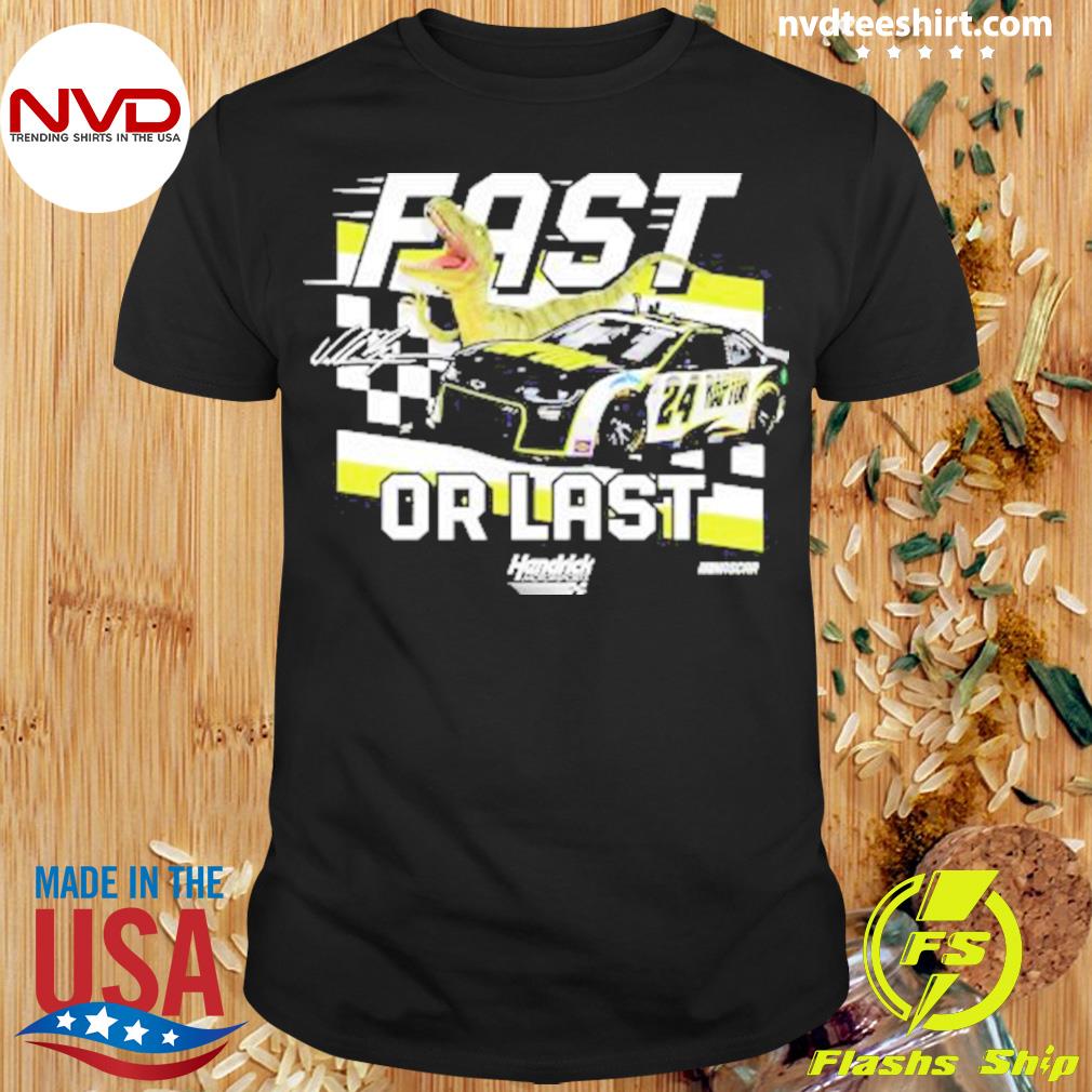 William Byron Checkered Flag Youth Fast Or Last Shirt