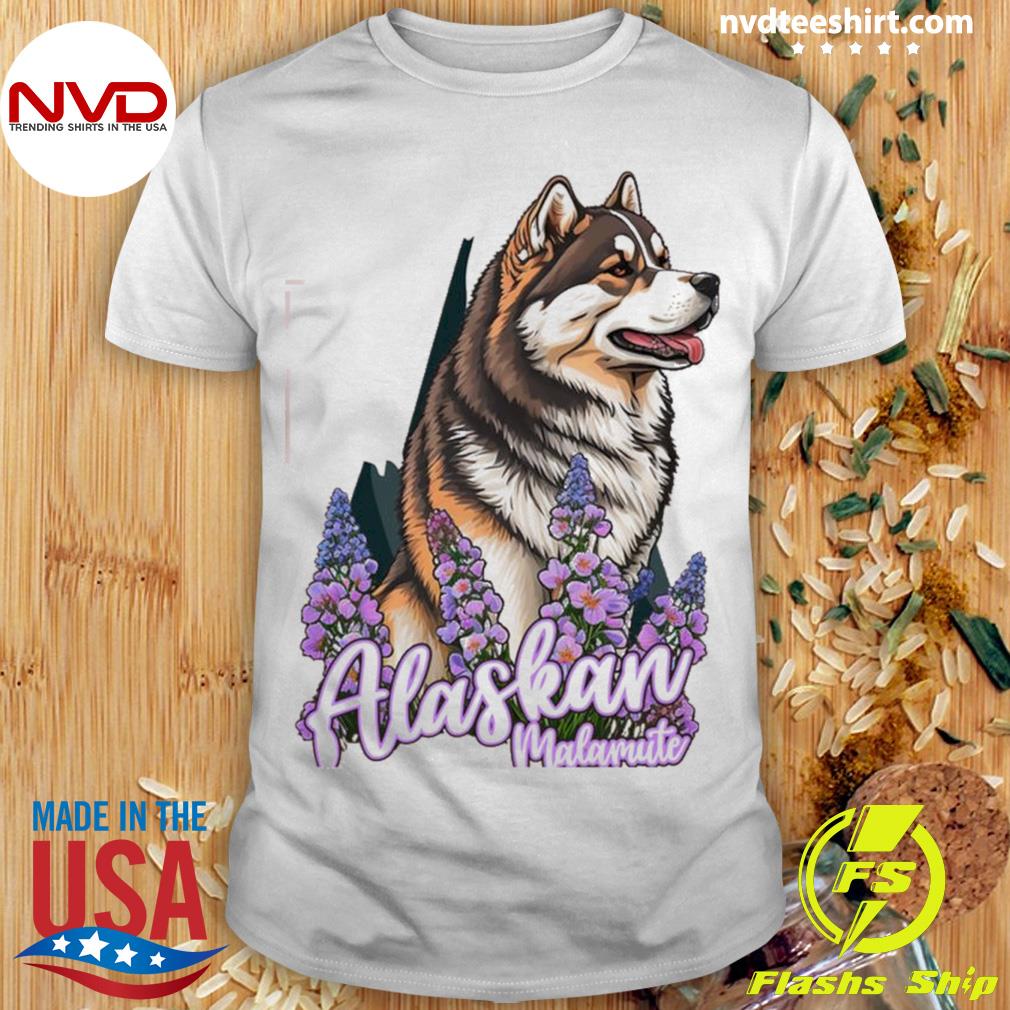 Alaskan Malamute Aesthetic Design Shirt