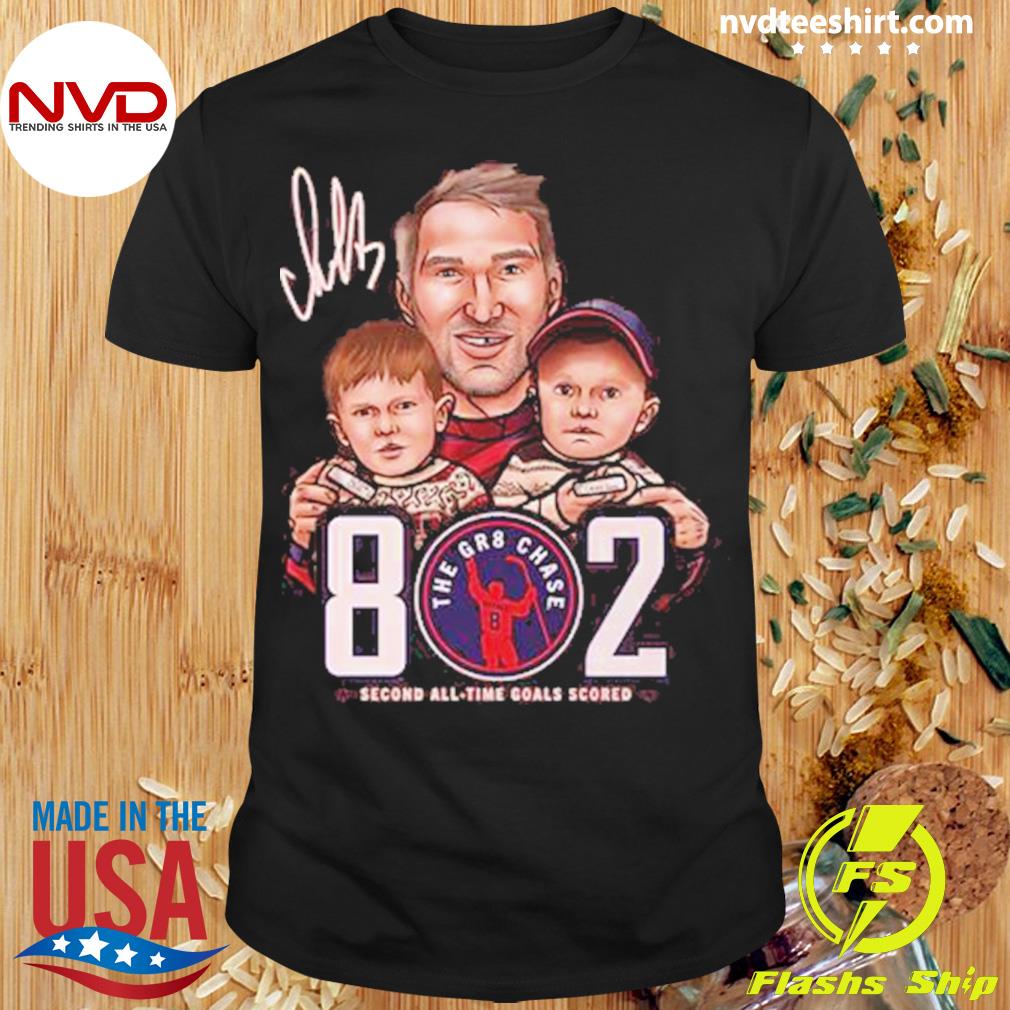 Alex Ovechkin Washington 802 Cartoon Signature Shirt