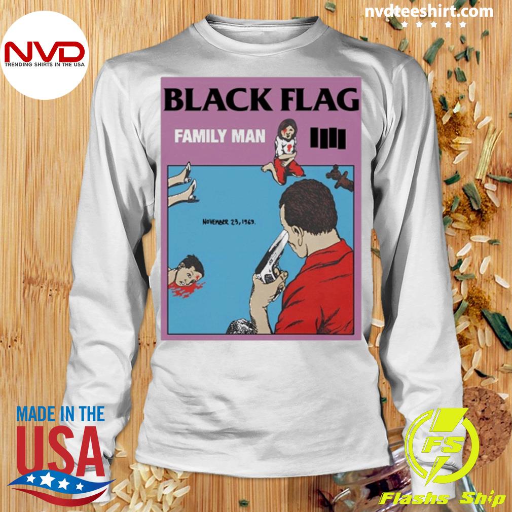 BLACK FLAG FAMILYMAN ロンT Black Flag Family Man Shirt - NVDTeeshirt