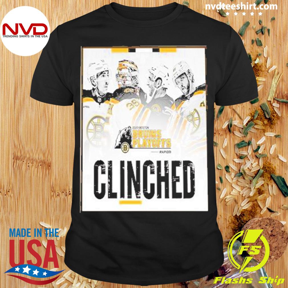 Boston Bruins Clinched Stanley Cup Playoffs 2023 Home Decor Poster Shirt