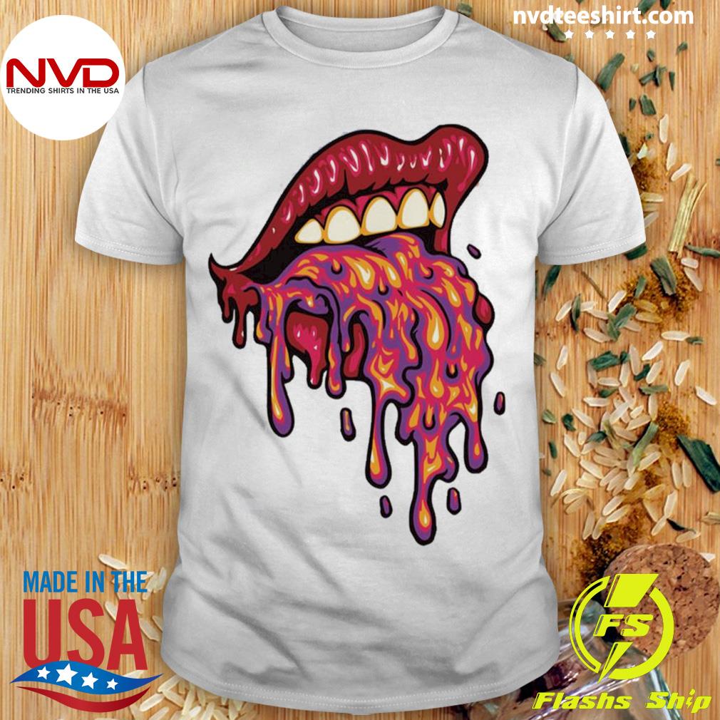 Lava Emerging Of Girl’s Mouth Shirt