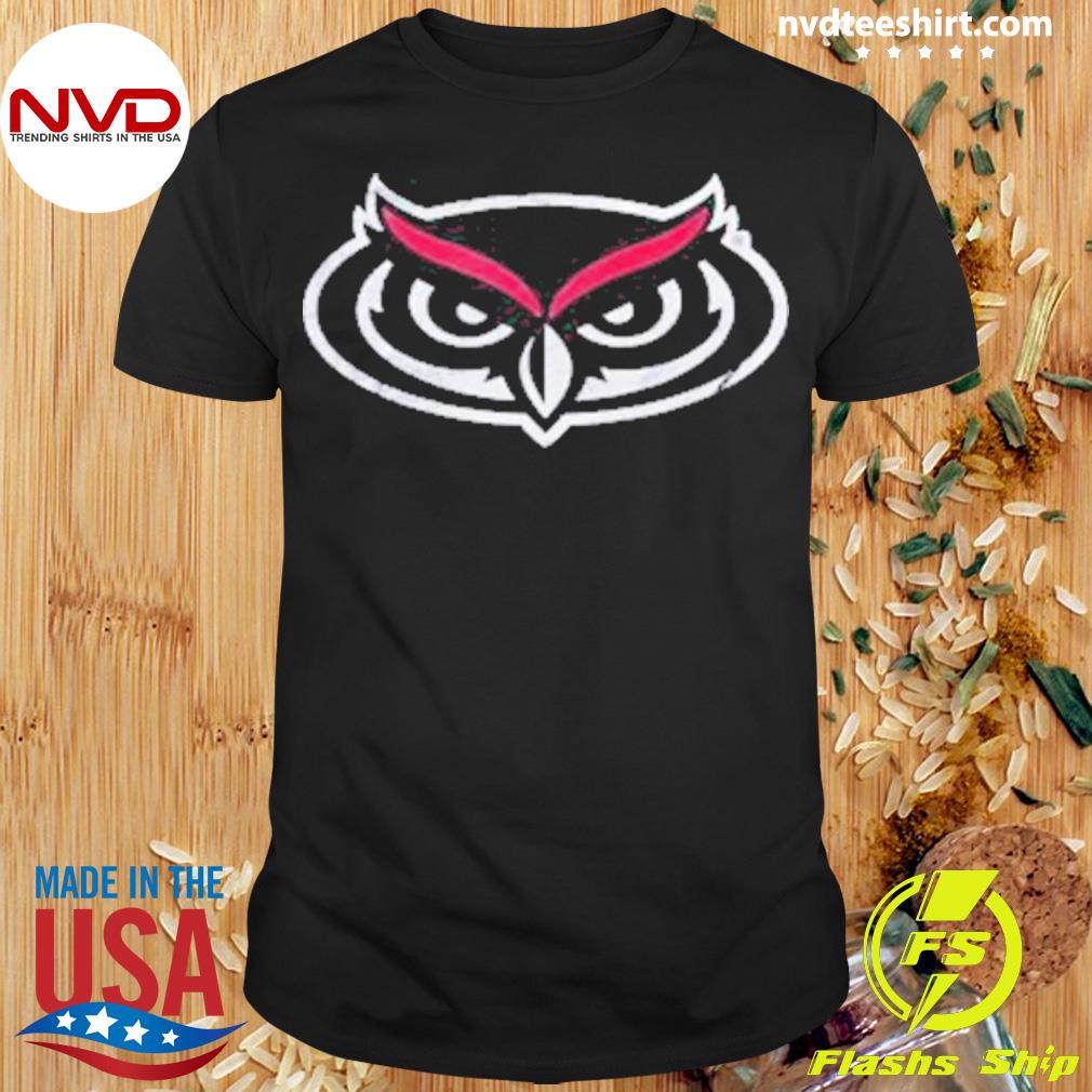 Original Florida Atlantic University Fau Owls Distressed Primary Logo Shirt