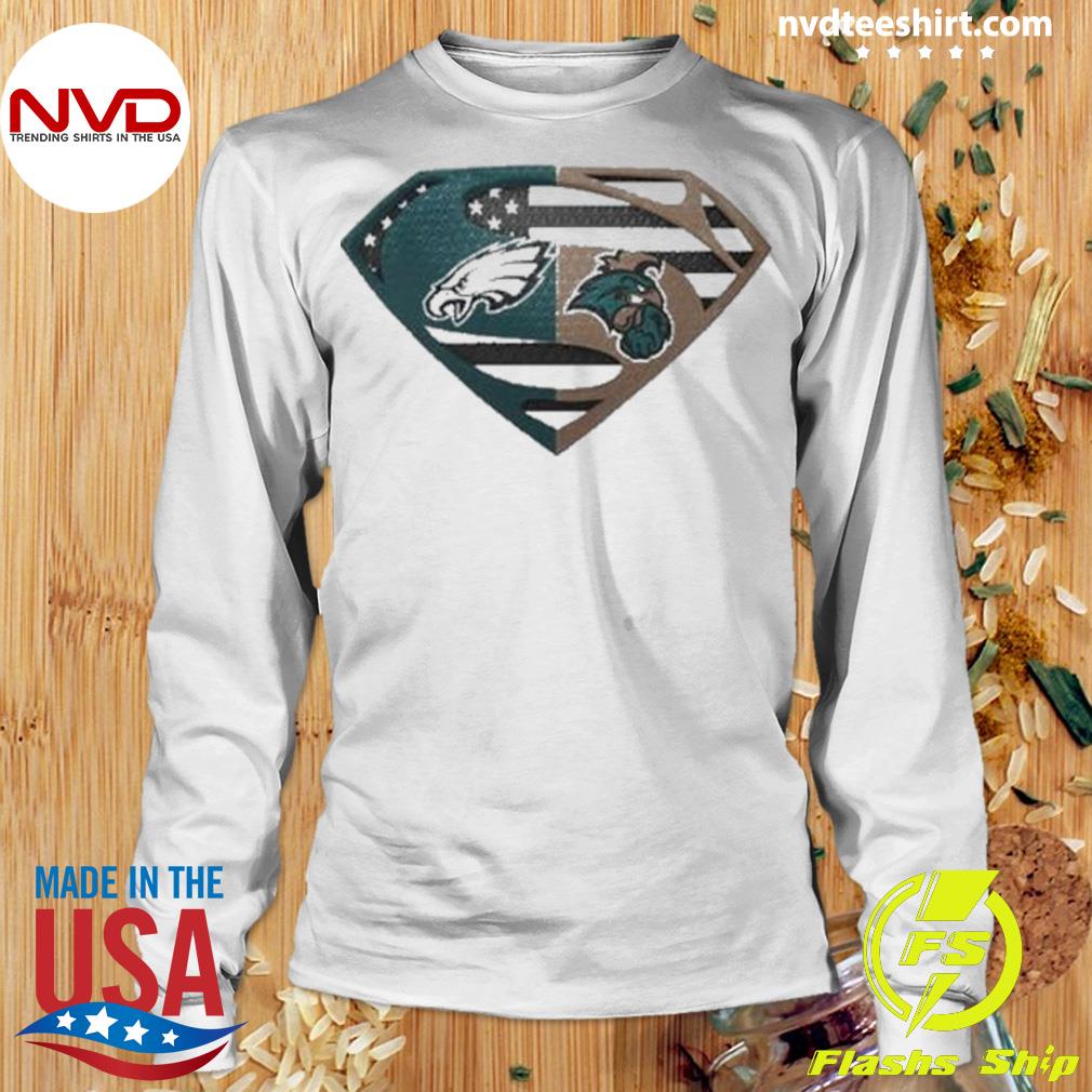 Superman Philadelphia Eagles American flag shirt, hoodie, sweater, long  sleeve and tank top