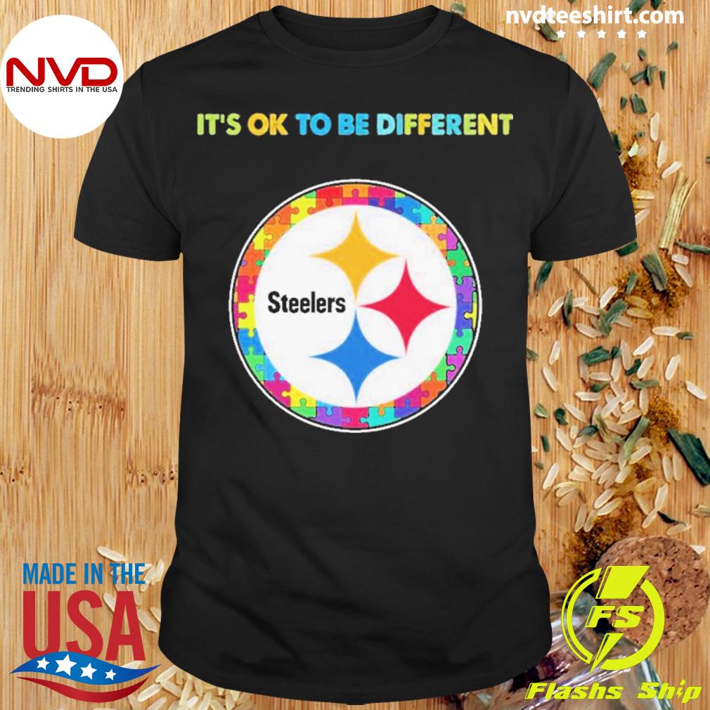 Official Pittsburgh Steelers Autism it's ok to be different shirt, hoodie,  sweater, long sleeve and tank top