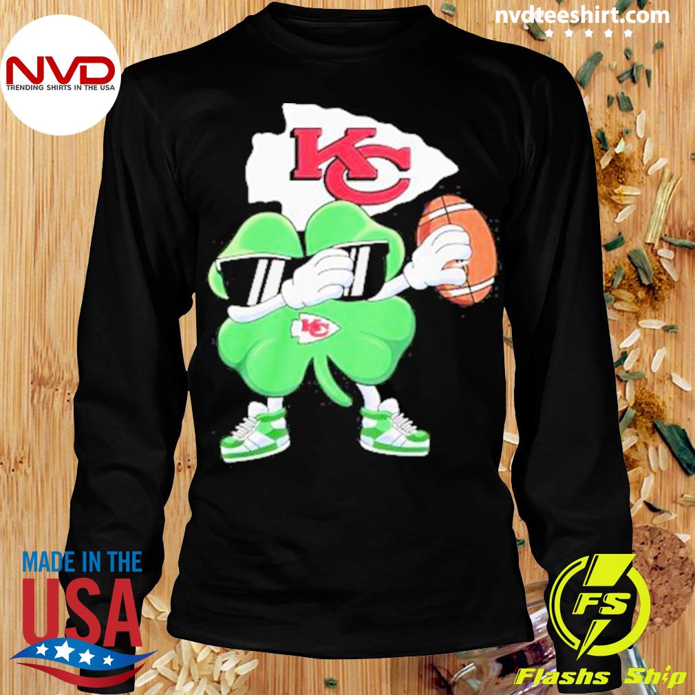 Official shamrocks dabbing Kansas city Chiefs st patrick's day 2023 T-shirt,  hoodie, sweater, long sleeve and tank top