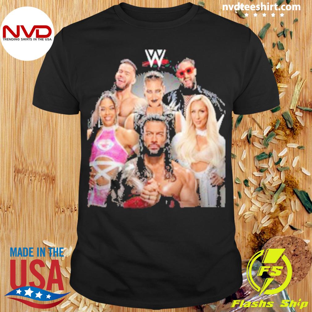 Text Wwe 79458 With Superstars Vintage Shirt