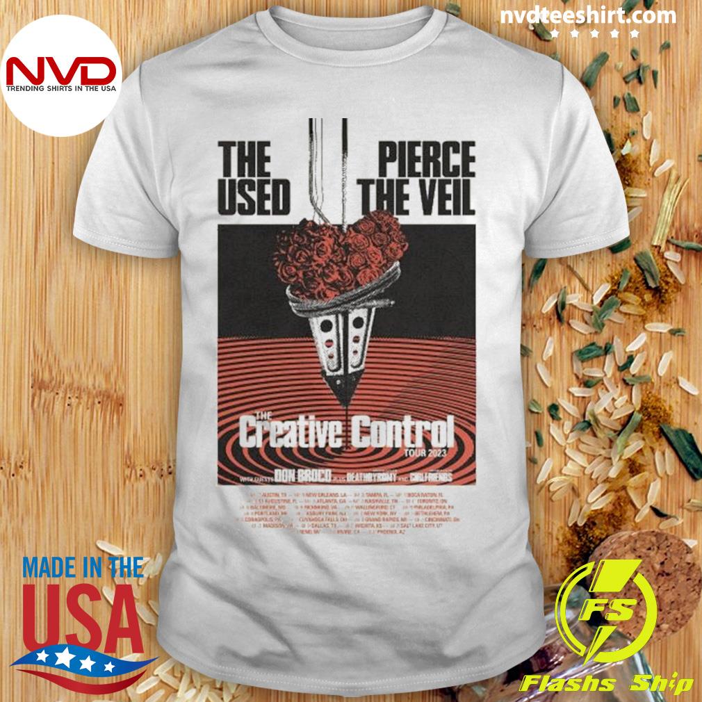 Trending The Used The Creative Control Tour 2023 With Pierce The Veil Shirt