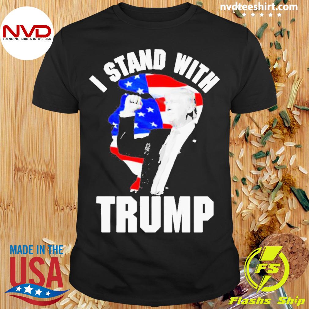 Usa Flag I Stand With Trump Shirt
