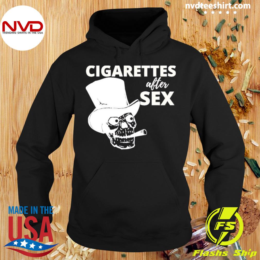 White Graphic Cigarettes After Shirt Hoodie
