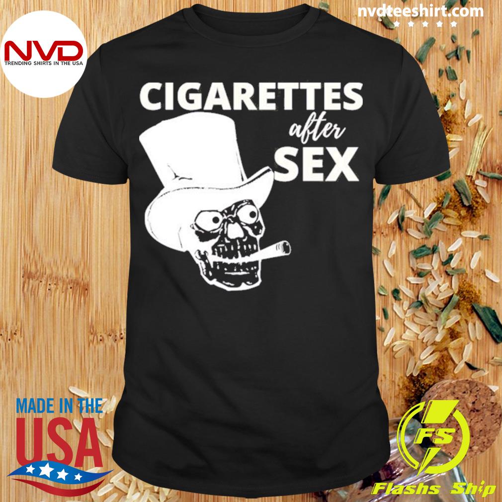 White Graphic Cigarettes After Shirt