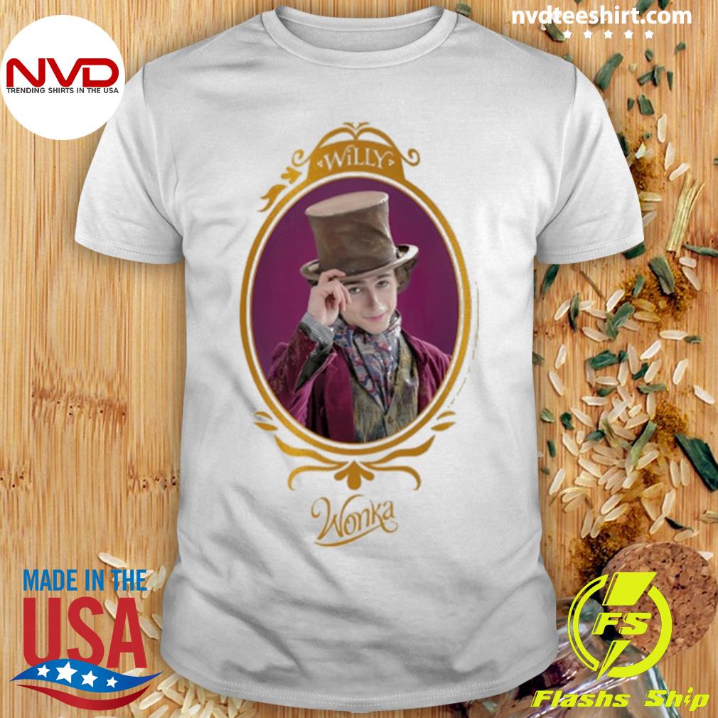 Wonka 2023 Willy Wonka Character Portrait Shirt