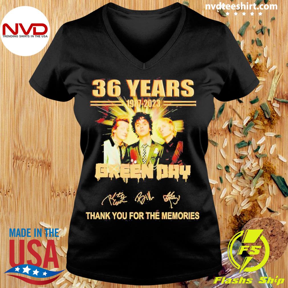 36 Years 1987 – 2023 Green Day Thank You For The Memories T Shirt - Limotees