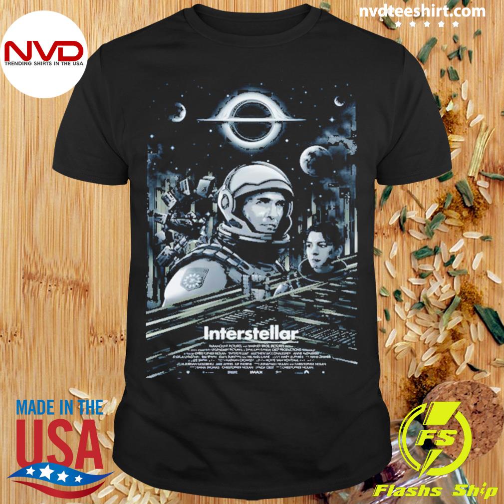 Aesthetic Design Interstellar Movie Cooper Shirt