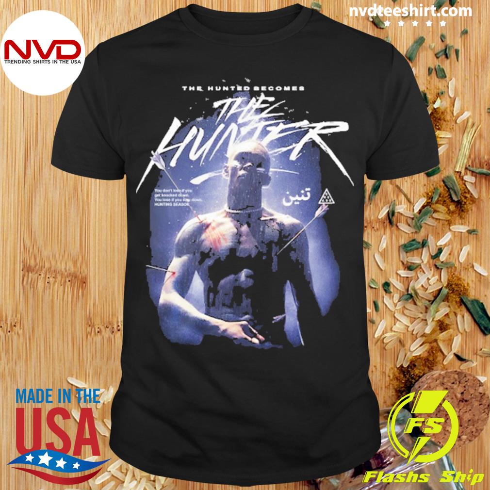 Alexander Volkanovski Wearing The Hunted Becomes The Hunter Shirt