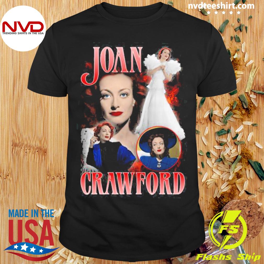 Collage Design Joan Crawford Actress Shirt