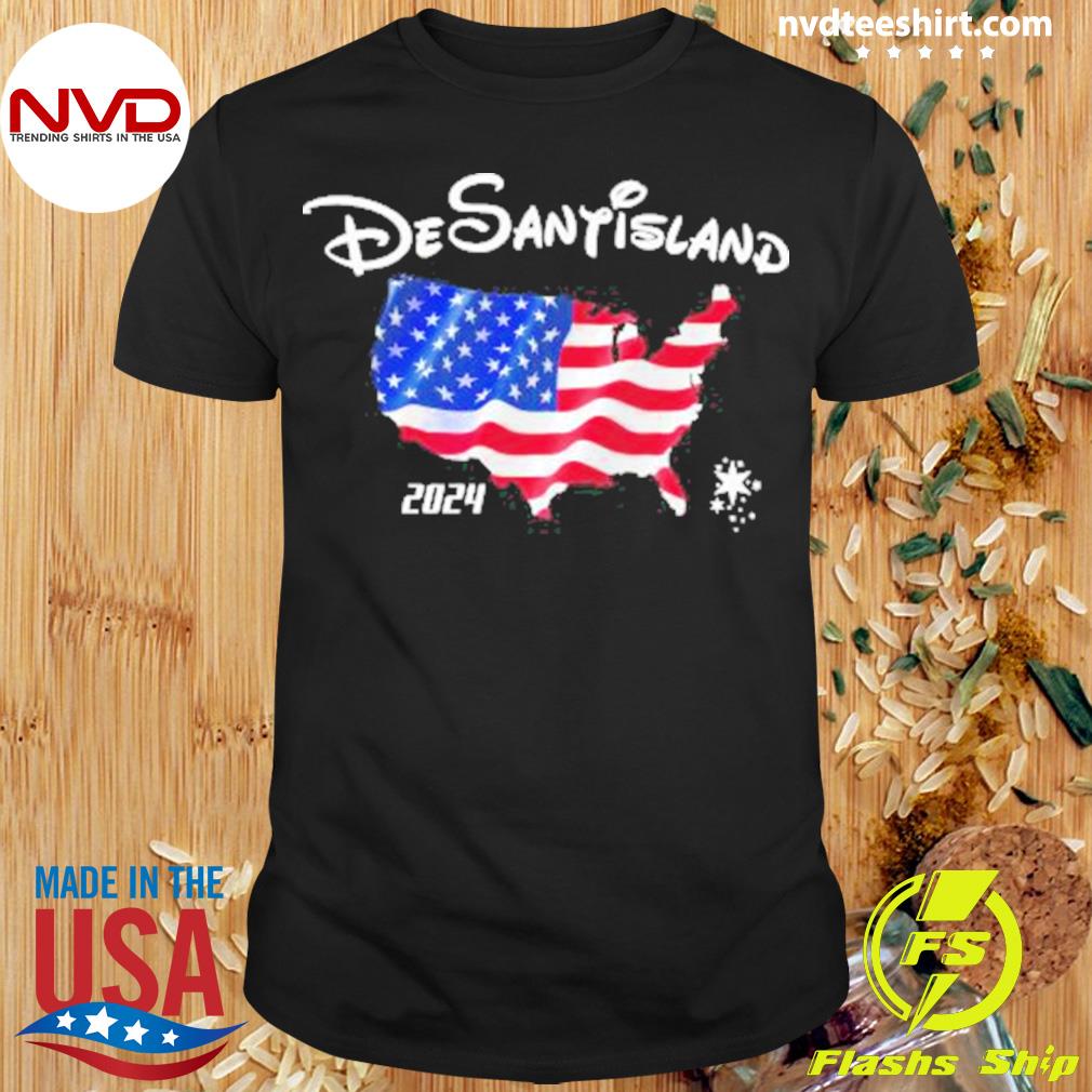 Desantisland 2023 American Flag Shirt