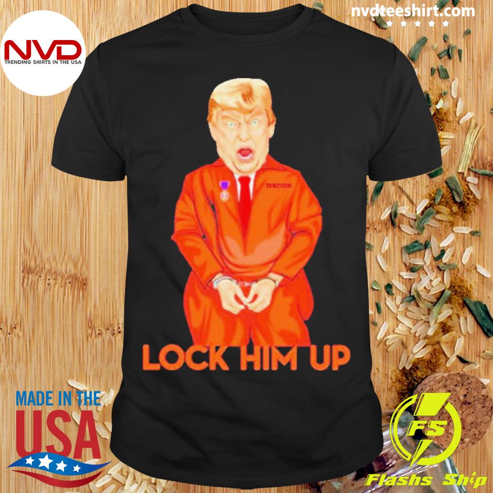 Donald Trump Lock Him Up Orange Shirt