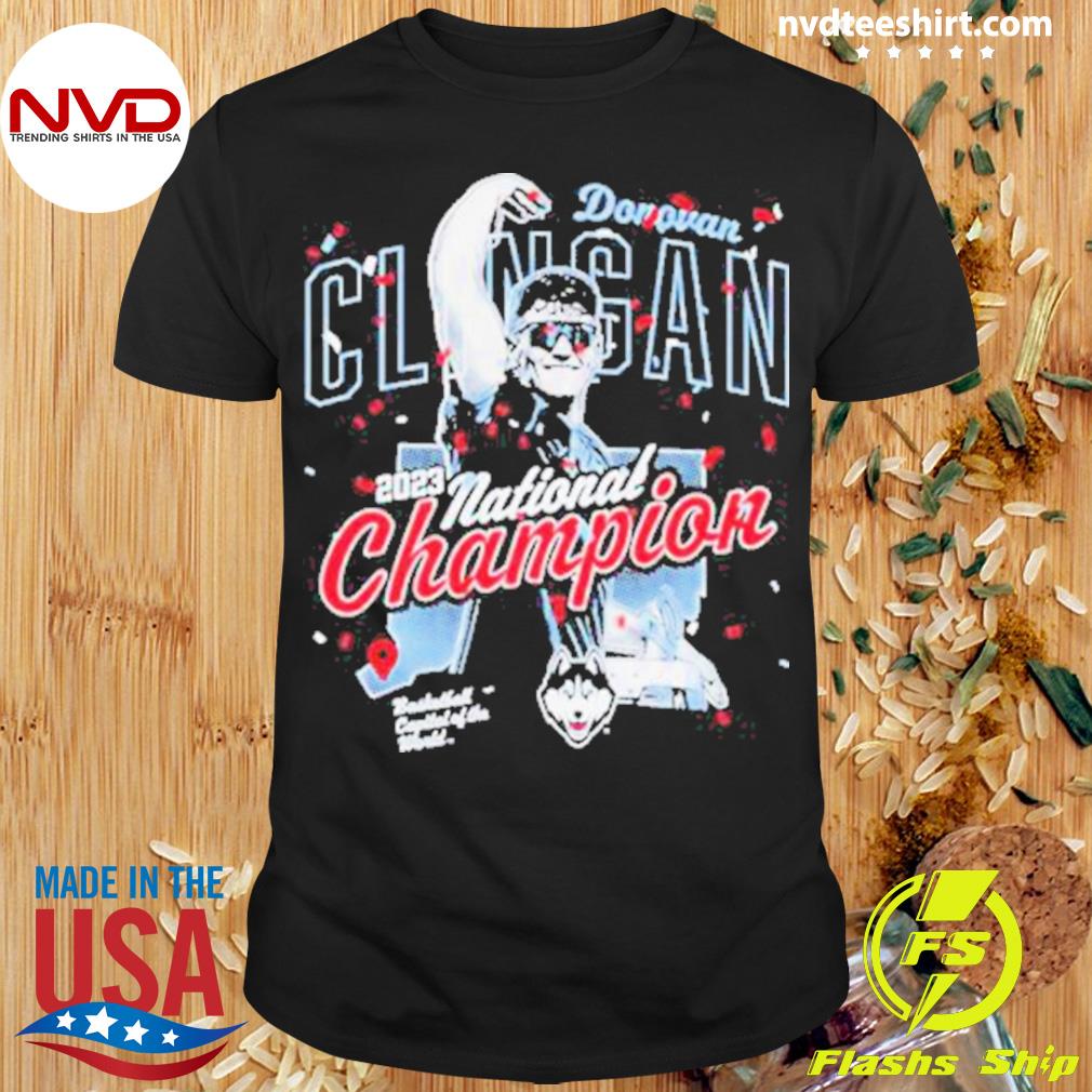 Donovan Clingan Uconn Huskies 2023 National Champion Shirt