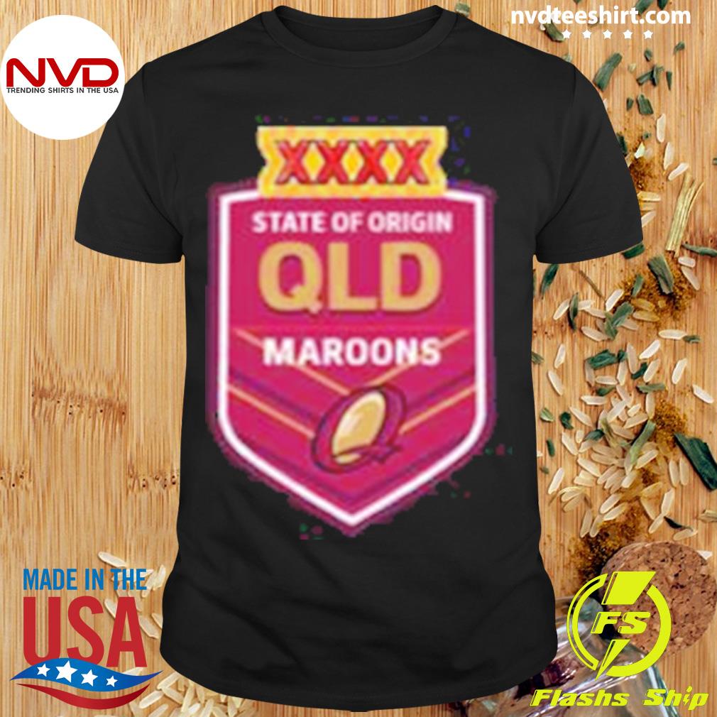 Exelent Queensland Maroons Design Rugby Shirt