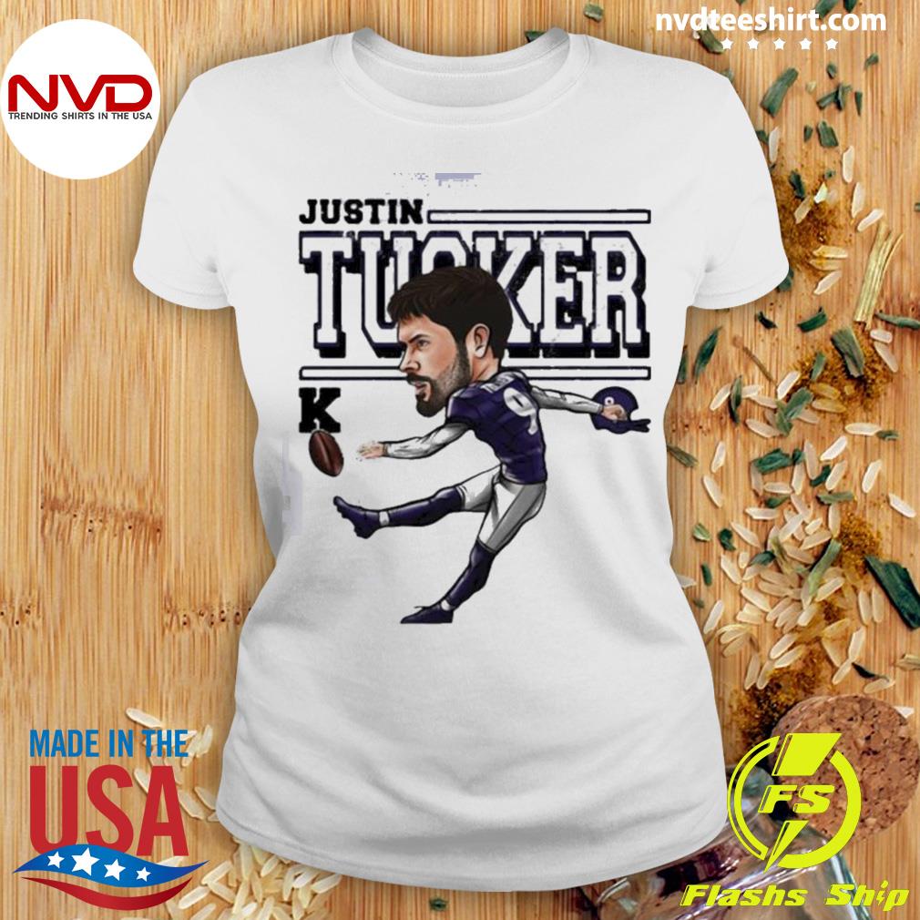 Funny Cartoon Justin Tucker Football Shirt - High-Quality Printed