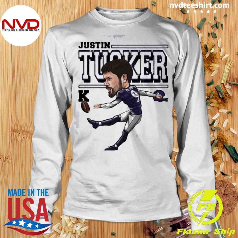 Funny Cartoon Justin Tucker Football Shirt - High-Quality Printed