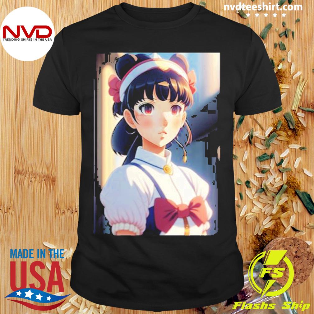 Cute Kawaii Anime Girl Japanese Manga Lettering - Kawaii Anime Girl - T- Shirt