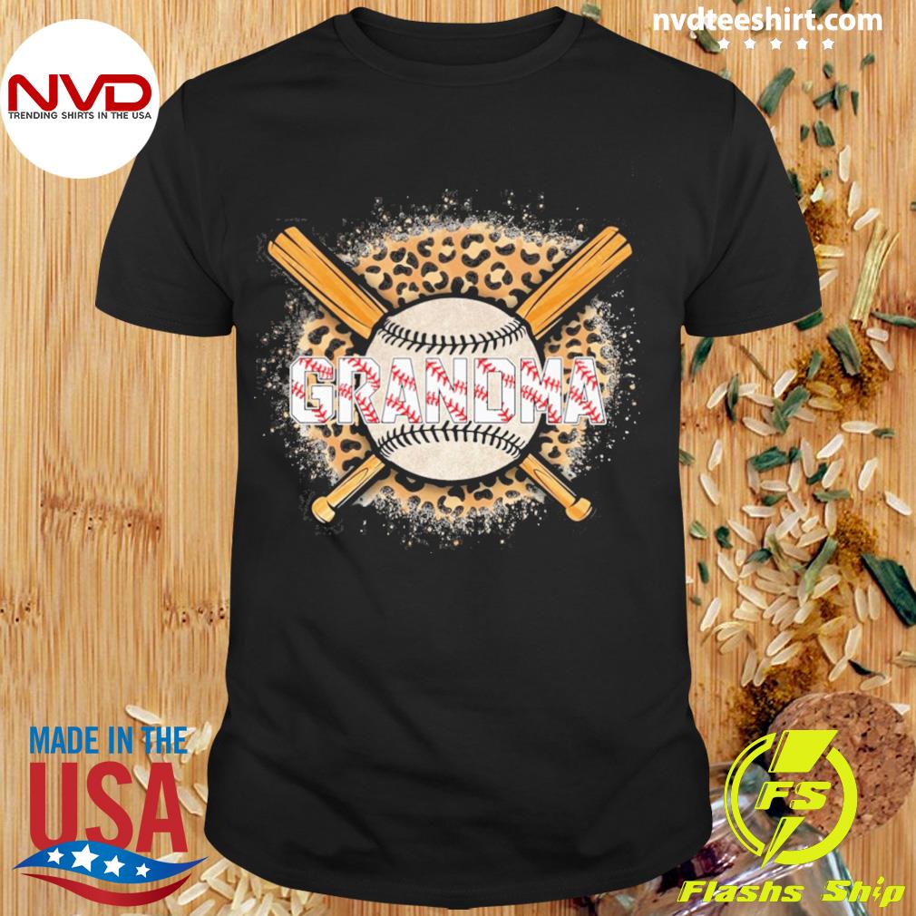 Leopard Baseball Bat Grandma Shirt