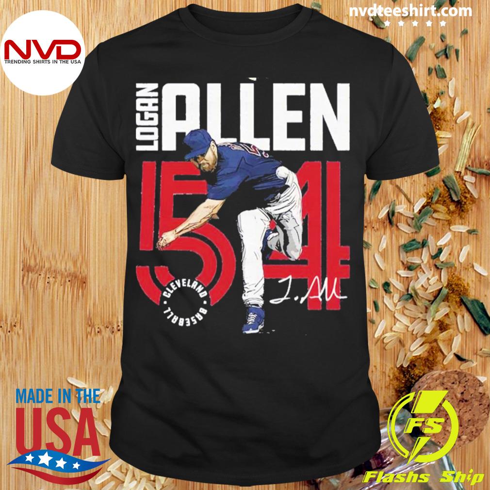 Logan Logan Allen 54 Baseball Shirt