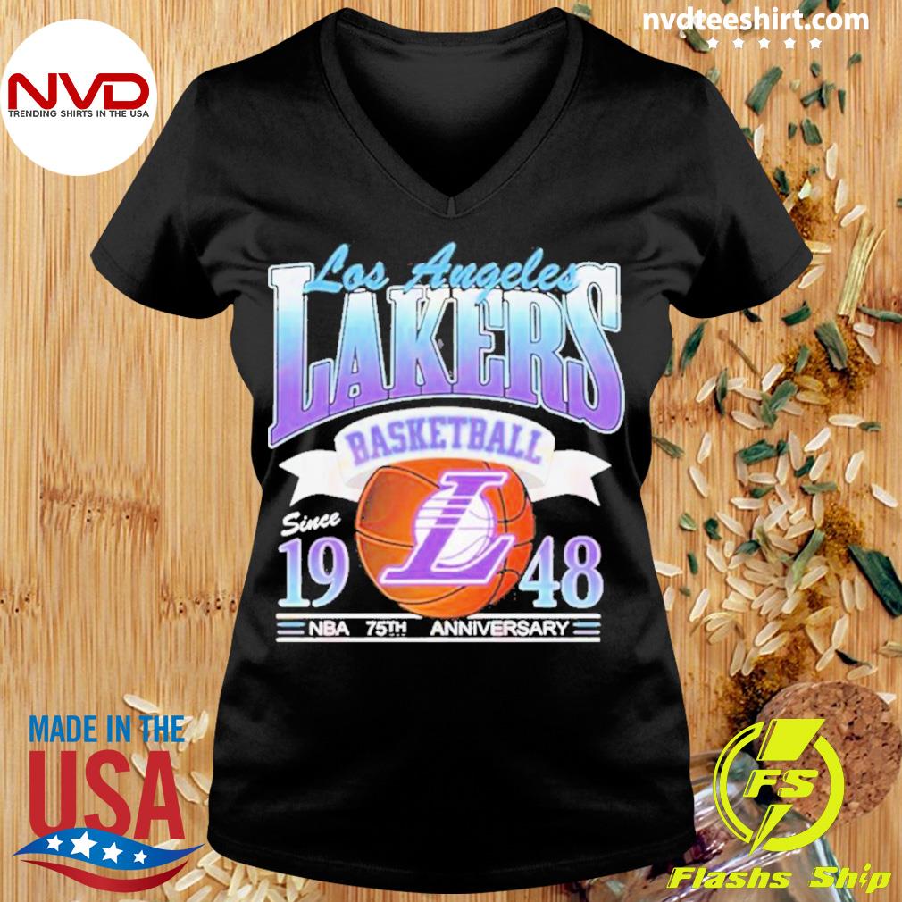 Los Angeles Lakers Basketball Since 1948 NBA 75th Anniversary LAL Fan  Unisex T Shirt - Limotees