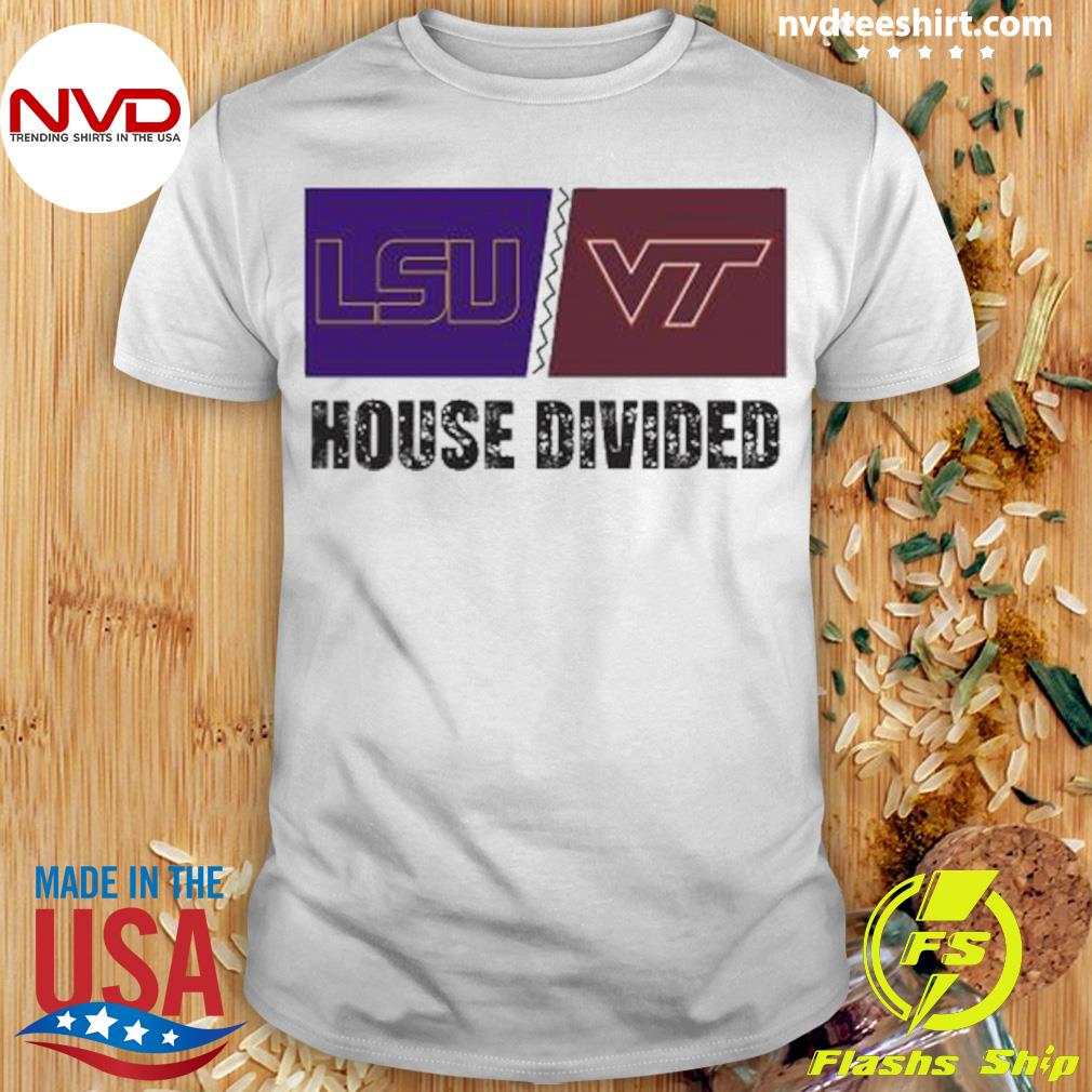 Lsu Tigers Vs Virginia Tech Hokies House Divided 2023 Shirt