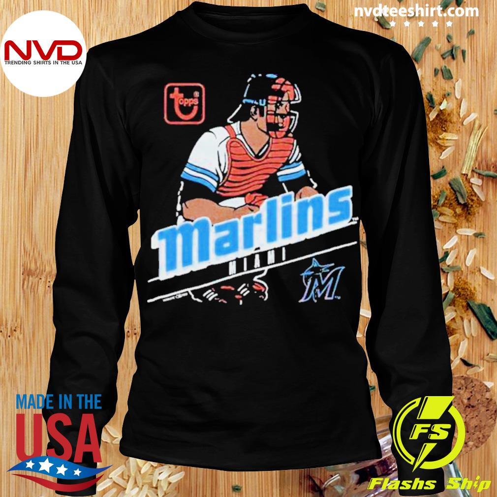 Official Mlb x topps miamI marlins T-shirt, hoodie, tank top, sweater and  long sleeve t-shirt