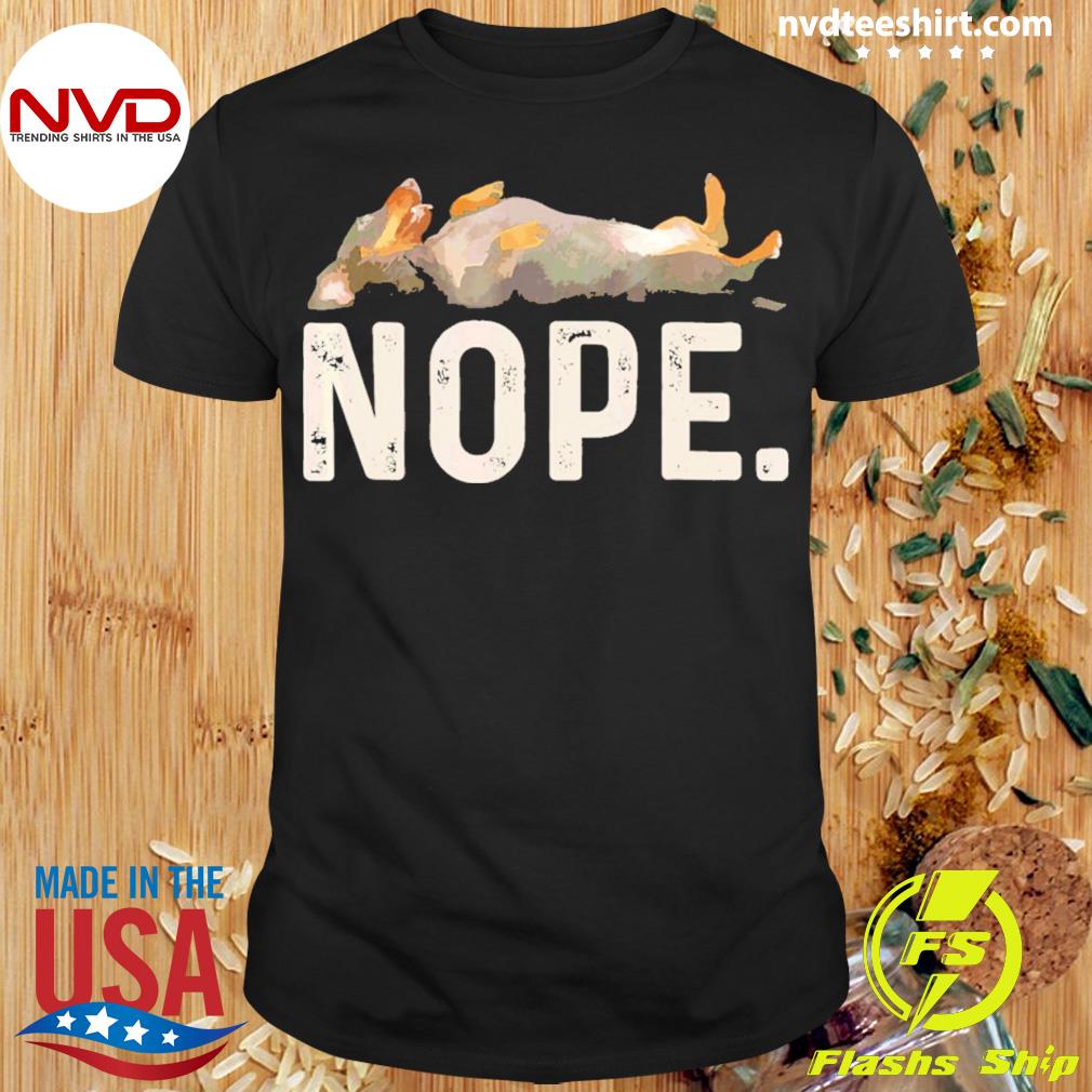 Nope Lazy Dachshund Wiener Dog Shirt