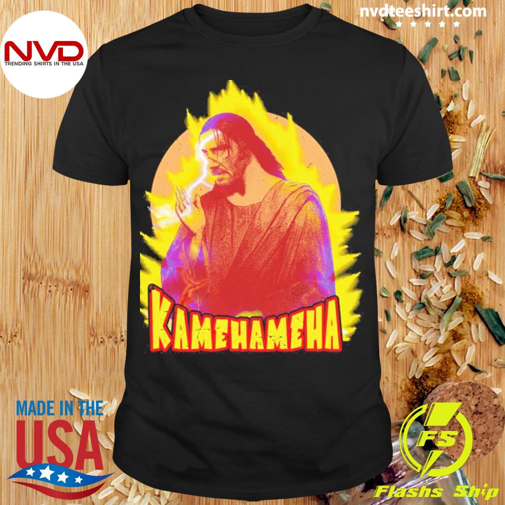 Renaissance Parody Kamehameha Keanu John Wick Shirt